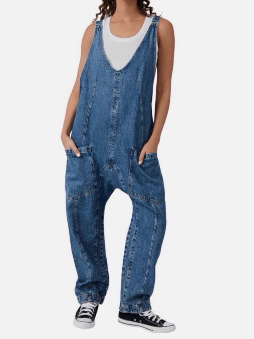 We The Free People XS Denim Chic overalls ( ADORE) NWOT